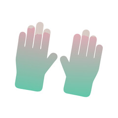 Obraz premium Work gloves with reinforced fingers in a minimalist design 