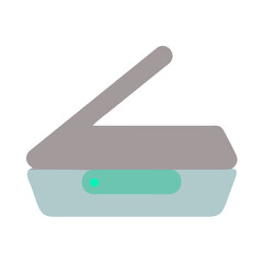 Fototapeta premium Scanner in minimalist design with soft colors 