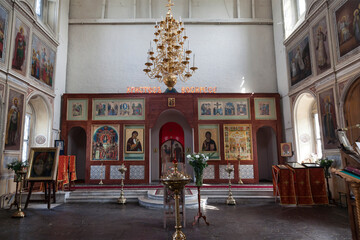 The interior of the Church of the Resurrection of Christ in Kadashi. Moscow, Russia