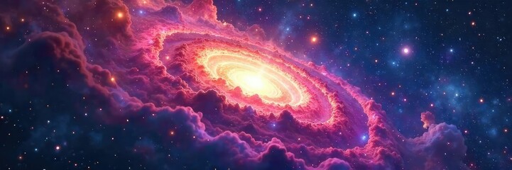 Mysterious swirling nebulae in deep space, vibrant colors representing a celestial soul origin Perfect for fantasy, spirituality, and cosmic themes , light, afterlife