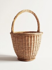 Obraz premium empty wicker basket