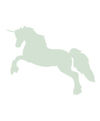 Unicorn clip art design on plain white transparent isolated background for card, shirt, hoodie, sweatshirt, apparel, card, tag, mug, icon, poster or badge