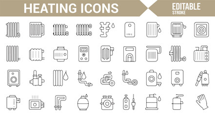 Editable Icons for Heating Systems, Boilers, and Comfort Control Devices