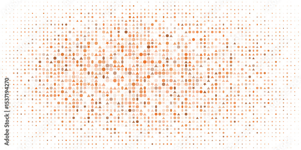 Poster dot and star pattern seamless background. polka dot pattern template monochrome dotted texture moder