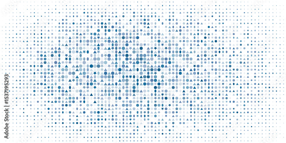 Poster dot and star pattern seamless background. polka dot pattern template monochrome dotted texture moder