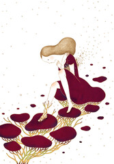 A Dreamlike Night Contemplation Under the Stars