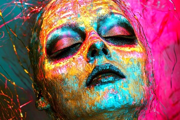 Science of brain. Weird brain effects. What is schizophrenia. Mysterious vision. Hallucination - due to pcp: abstract image of physical state. Metaphorical pcp awareness of a mental illusion.