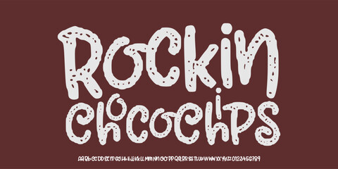 Obraz premium Grunge, Texture, Letters and Numbers, Typography, Lettering ABC, Alphabet, Isolated, Vector, Symbols Set