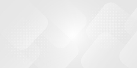 Abstract white and grey geometric overlapping square pattern abstract futuristic background technology digital concept Vector abstract graphic design  background template.