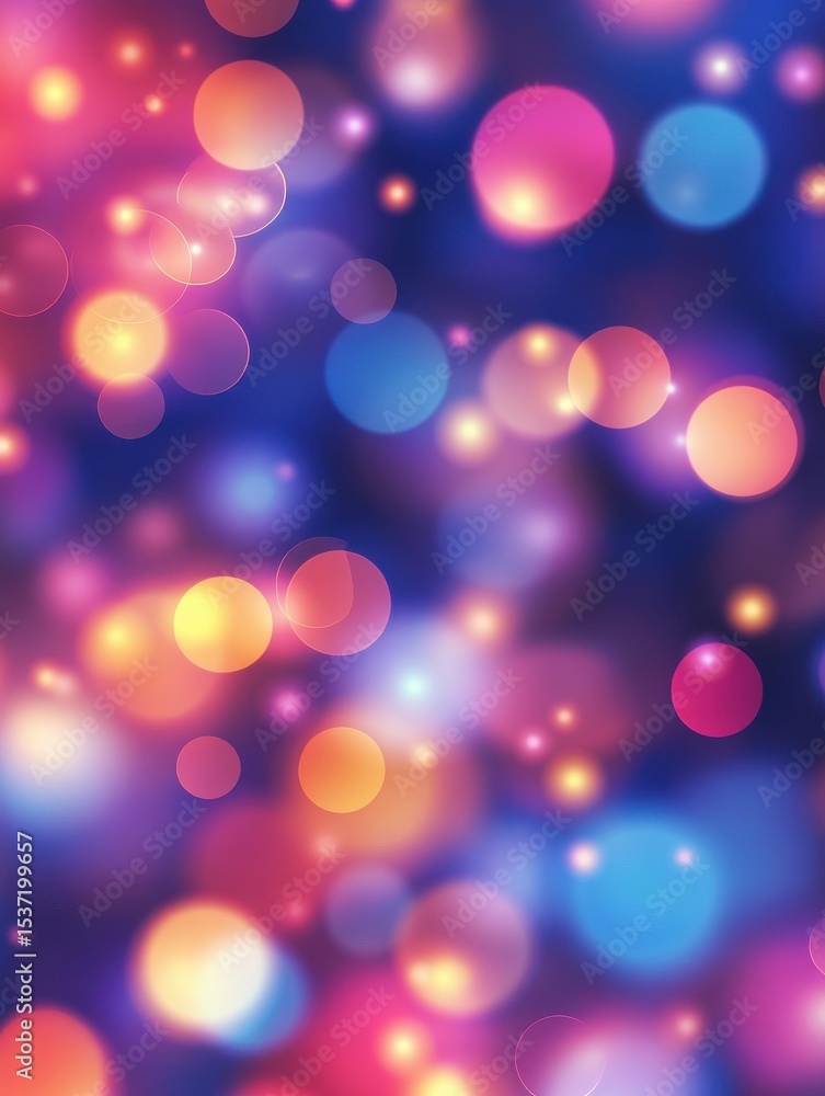 Poster abstract background with bokeh defocused lights. vector illustration.