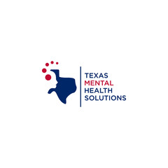 Texas Mental Health Solutions Logo with State Outline and Profile