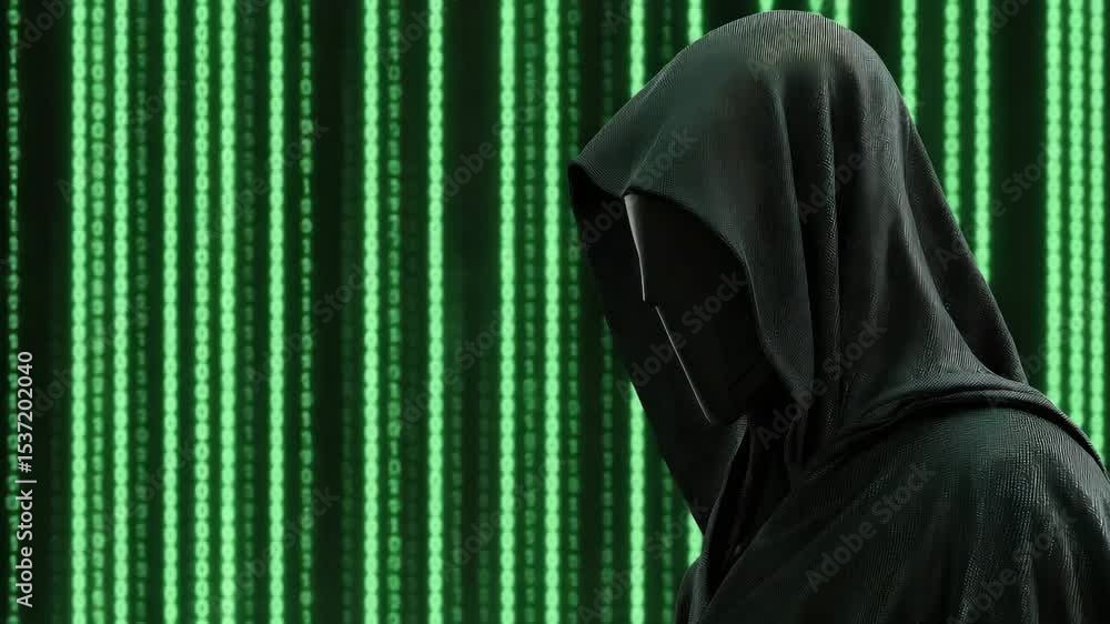 Poster person using encryption tools post-identity theft, securing personal information, data recovery focu