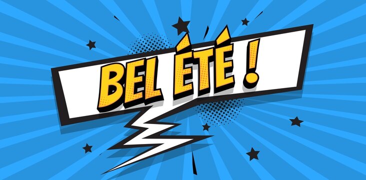 bel &eacute;t&eacute; bulle bd bleue