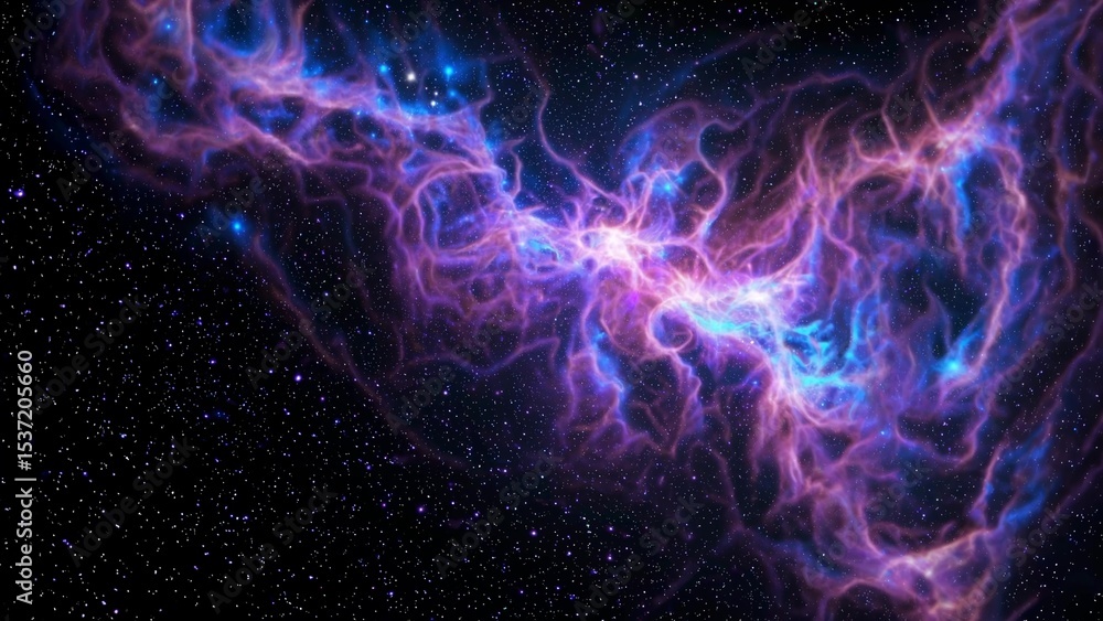 Aufkleber colorful supernova remnant expanding across the vastness of outer space, creating a mesmerizing spec
