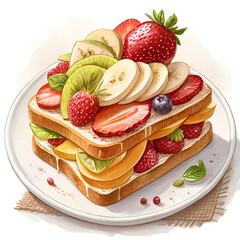 pancakes with strawberry