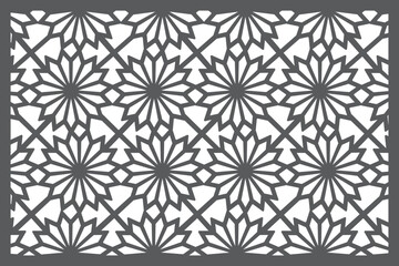 Fototapeta premium Seamless pattern jali design Vector