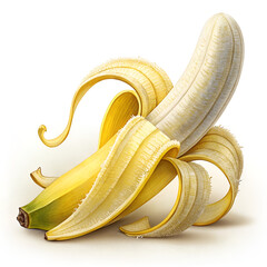 banana on white background