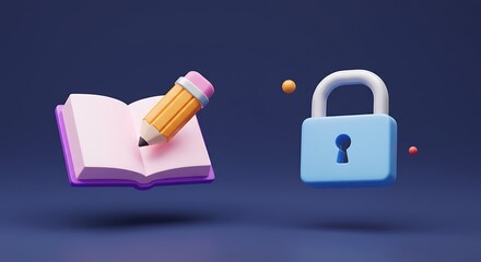 Book Pencil Lock Concept