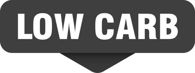 low carb sticker. low carb sign on transparent background