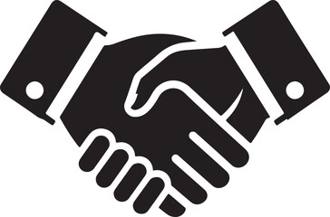 Handshake vector illustration showing agreement and partnership in business concept