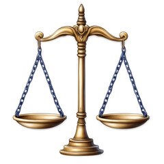 scales of justice isolated