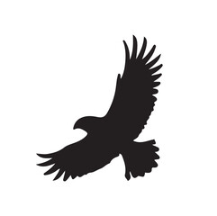 Fototapeta premium AI-Generated Eagle Vector Illustration Set Two Unique Eagle Poses on White Background
