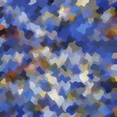 Colorful patched abstract background. Stain effect and camouflage. Spotted backdrop.