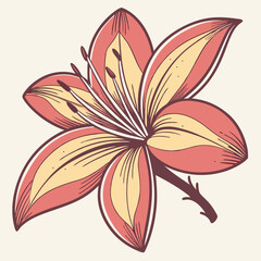 vector illustration of a flower