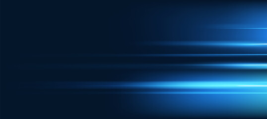 Futuristic digital neon motion lines technology background. glowing blue lines. innovation background for tech event poster or presentation business