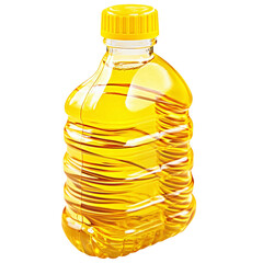 Transparent Plastic Bottle of Vegetable Oil