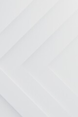 Minimal White Abstract Background with Diagonal Layered Shapes
