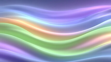 Pastel Wave Abstract Background: Serene Digital Art