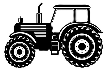 Obraz premium Tractor isolated on white background