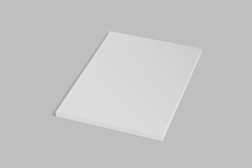 book or magazine cover from top view