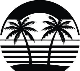 palm tree silhouette