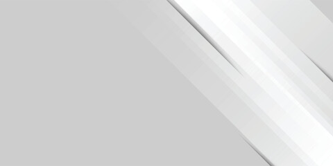 Obraz premium 3D white geometric abstract background overlap layer on bright space with rounded rhomb effect modern white