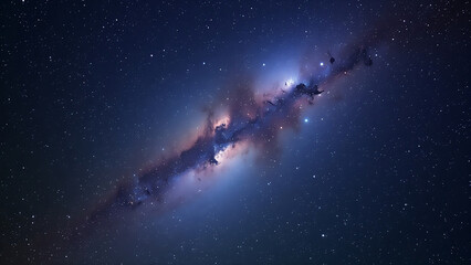 Obraz premium der strich in der galaxy