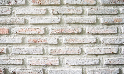 Old white brick wall texture background. Abstract background and texture for design.