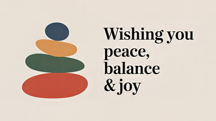 Mindfulness-Inspired Birthday Greeting with Zen Design

