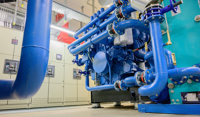 Diesel Notstromaggregat für ein IT Rechenzentrum
