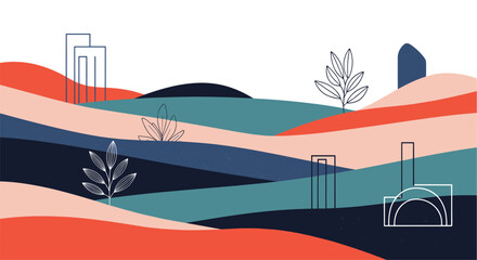 Scenic Hills and Nature Designs For a Modern Interior Decoration