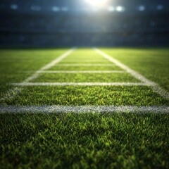 American football field with grass texture. Vector EPS10 illustration.