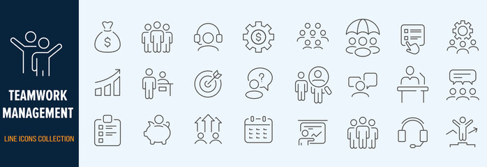 Team work and trust icon