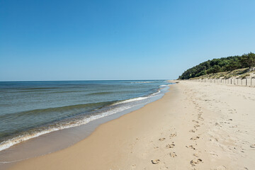 sand beach and Baltic Sea