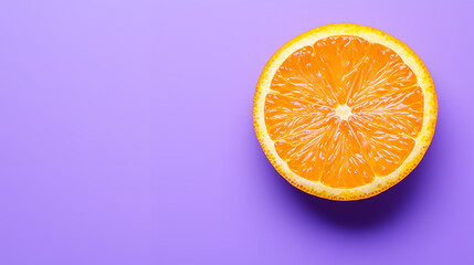 Fototapeta premium orange on purple background
