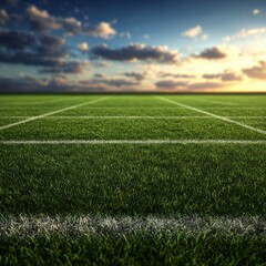Obraz premium American football field with grass texture. Vector EPS10 illustration.
