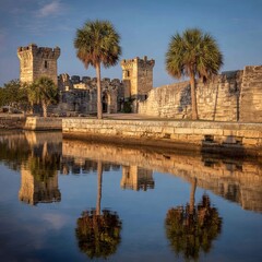 Obraz premium Spanish Castillo de San Marcos in St. Augustine, Florida, USA