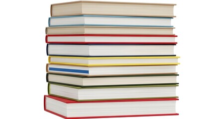 Stack of Books A Colorful Collection of Knowledge and Stories