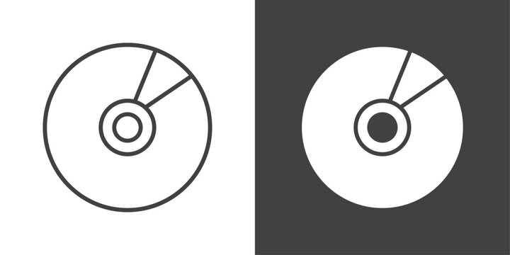 cd icon symbol illustration logo