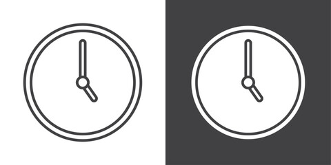 clock icon symbol illustration logo